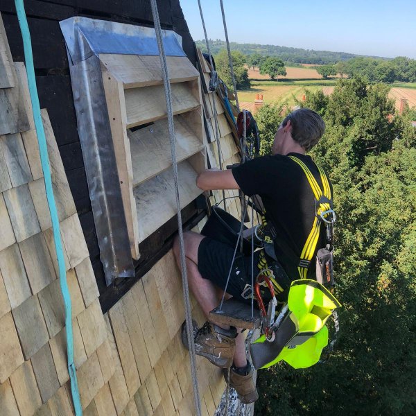 Steeplejack at height